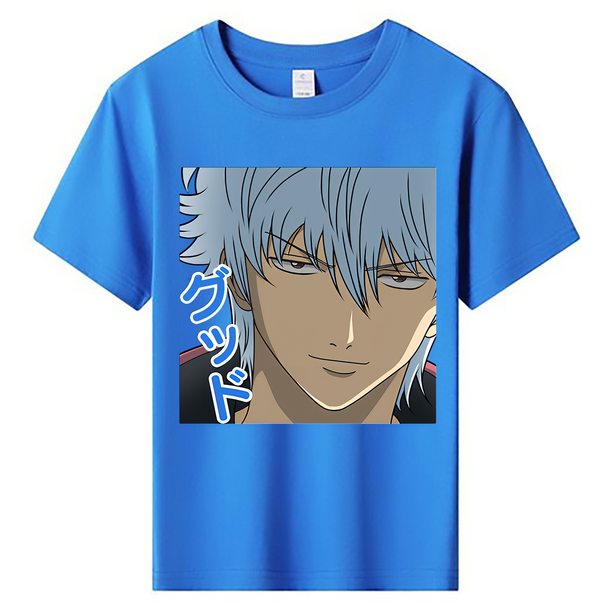 （画像用） ぎんたま 坂田銀時（さかたぎんとき） 神楽 志村新八（しむら しんぱち） GINTAMA Sakata Gintoki Kagura Shimura Shinpachi 綿100％キッズTシャツ（フロントプリント）